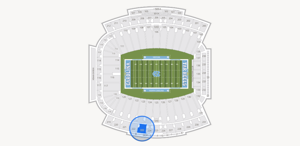 Kenan Memorial Stadium Seating Chart