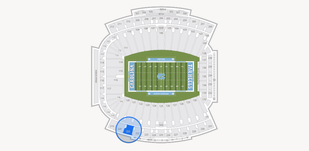 Kenan Memorial Stadium Seating Chart
