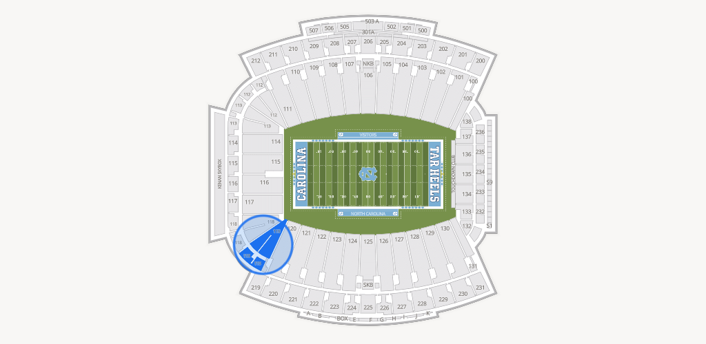 Kenan Memorial Stadium Seating Chart