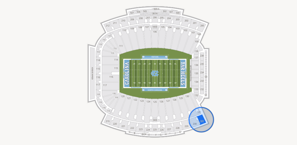 Kenan Memorial Stadium Seating Chart