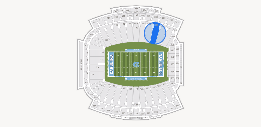 Kenan Memorial Stadium Seating Chart