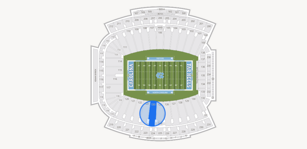 Kenan Memorial Stadium Seating Chart