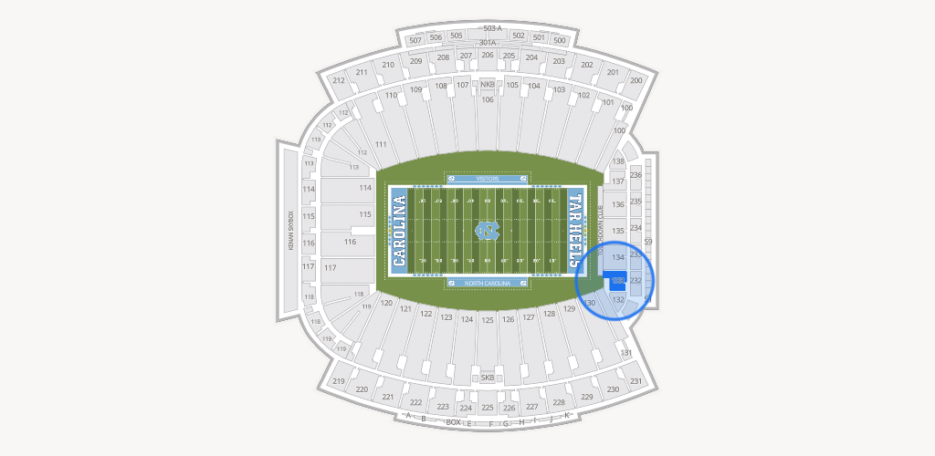 Kenan Memorial Stadium Seating Chart
