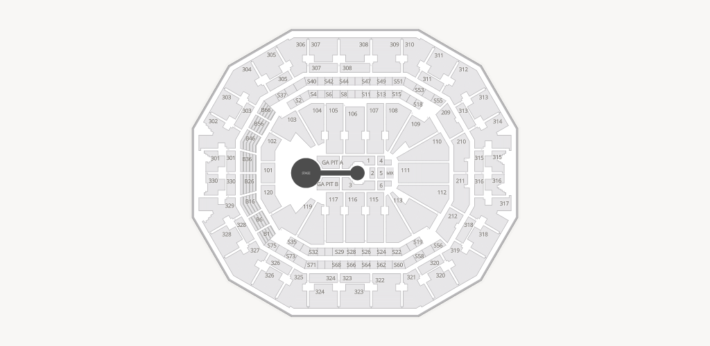 KFC Yum! Center Seating Chart