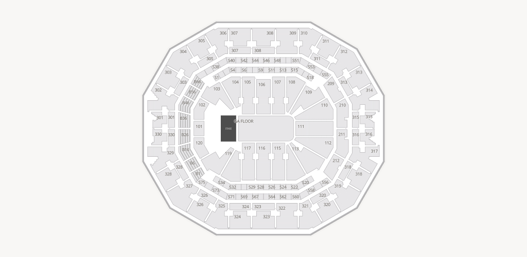 KFC Yum! Center Seating Chart