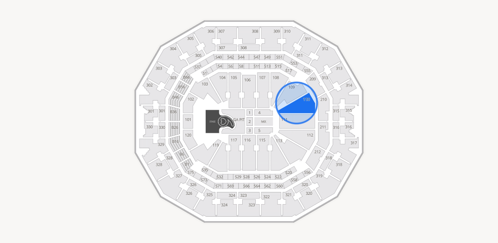 KFC Yum! Center Seating Chart