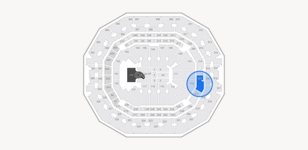 KFC Yum! Center Seating Chart