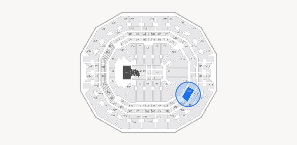 KFC Yum! Center Seating Chart