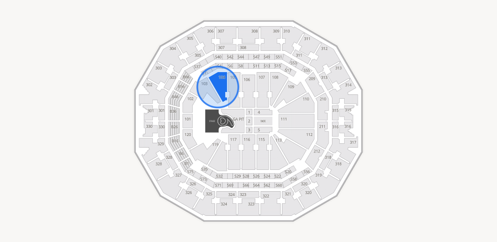 KFC Yum! Center Seating Chart