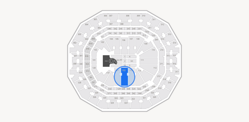 KFC Yum! Center Seating Chart