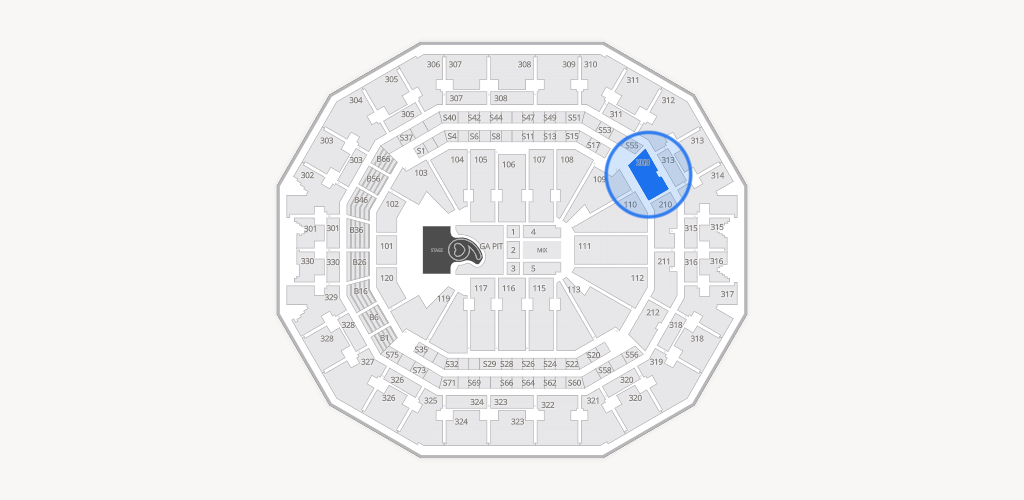 KFC Yum! Center Seating Chart