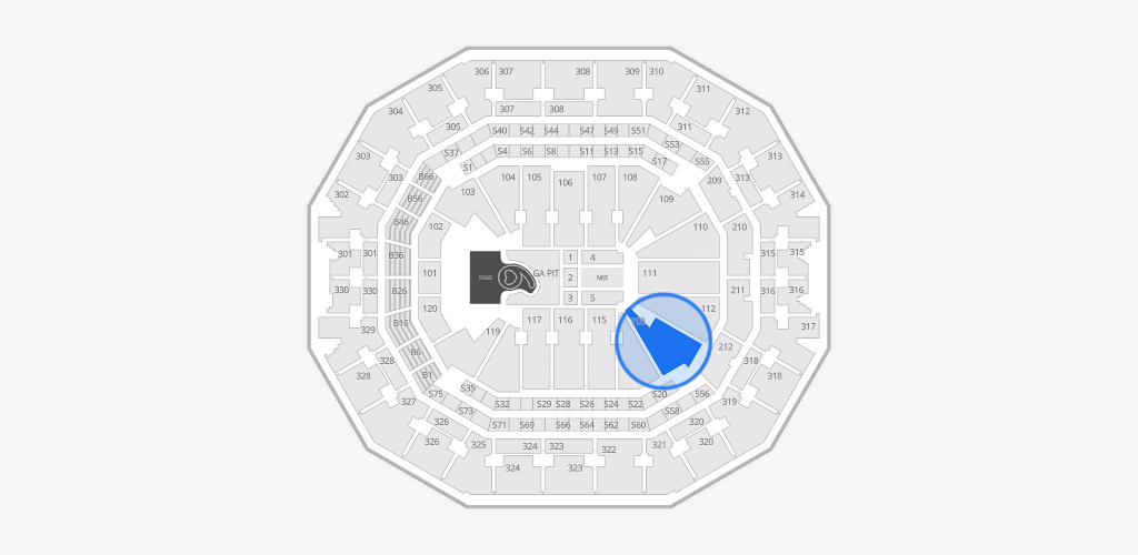 KFC Yum! Center Seating Chart