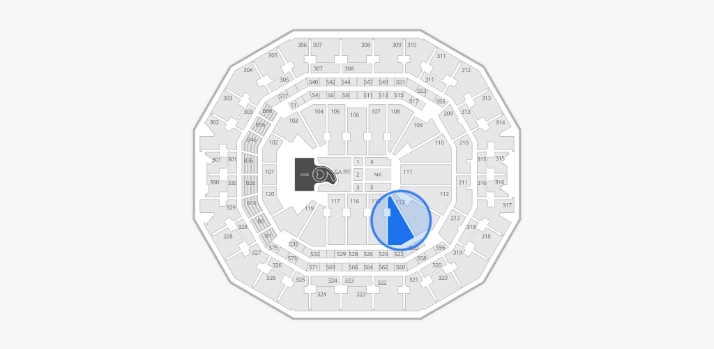 KFC Yum! Center Seating Chart