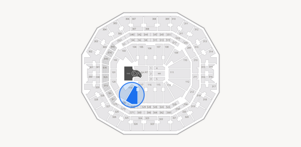 KFC Yum! Center Seating Chart