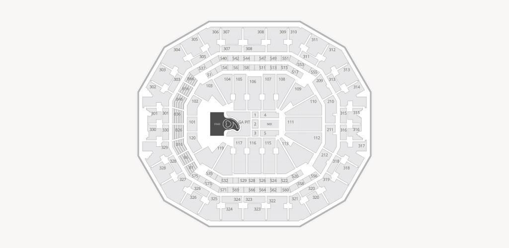 KFC Yum! Center Seating Chart