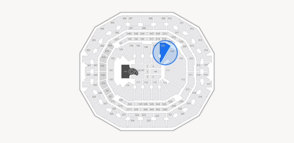 KFC Yum! Center Seating Chart