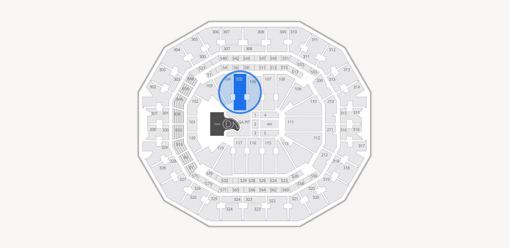 KFC Yum! Center Seating Chart