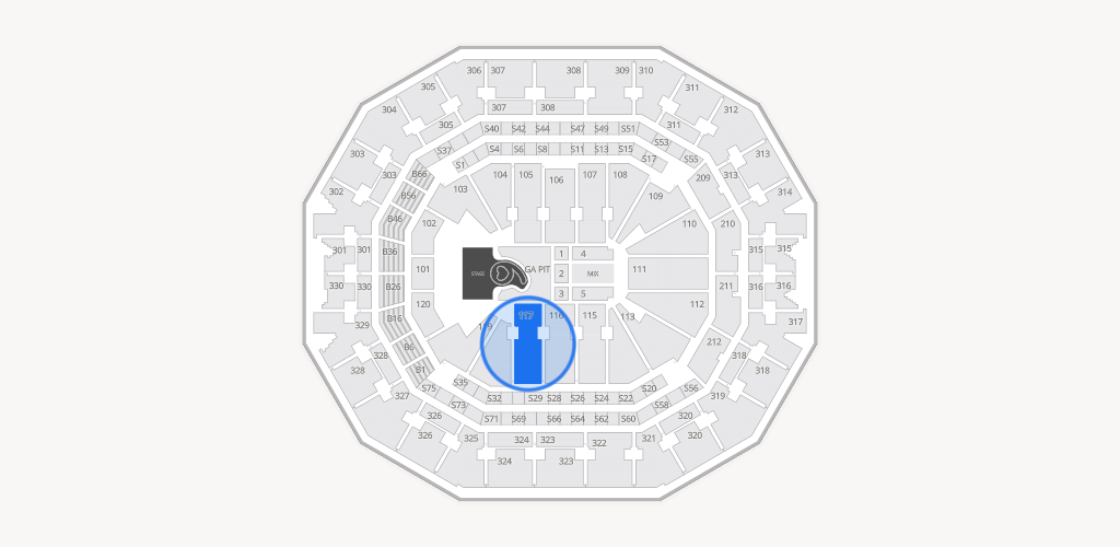 KFC Yum! Center Seating Chart