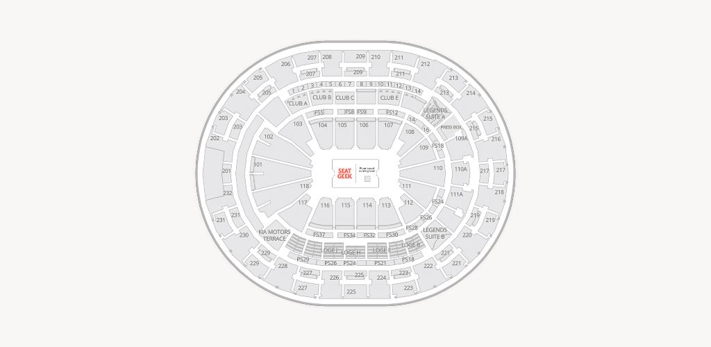 Kia Center Seating Chart