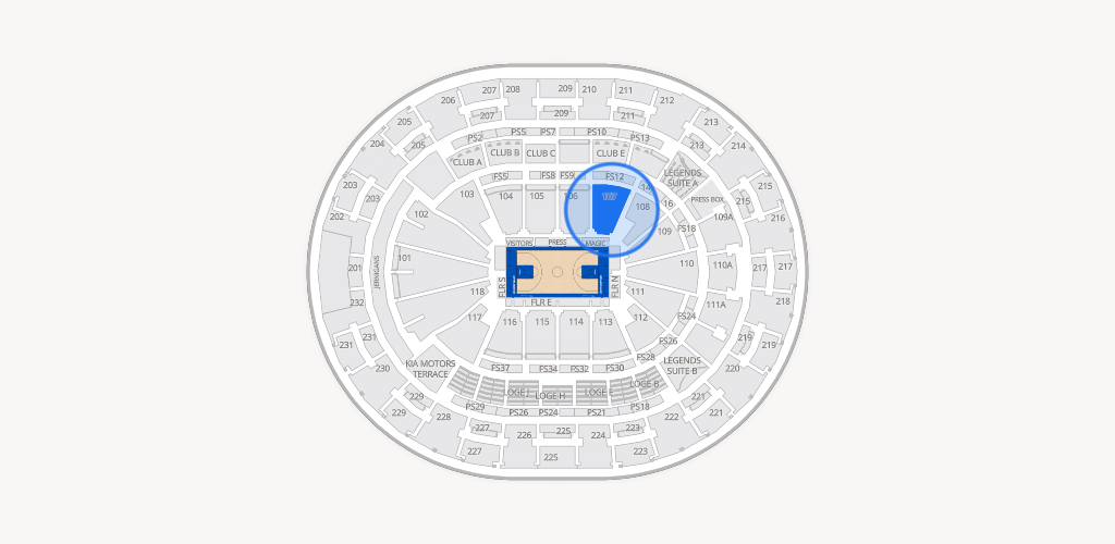 Kia Center Seating Chart