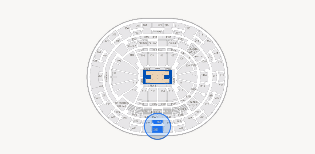 Kia Center Seating Chart