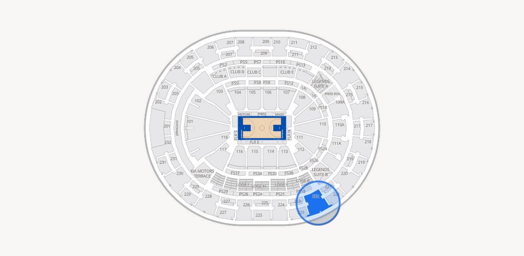Kia Center Seating Chart
