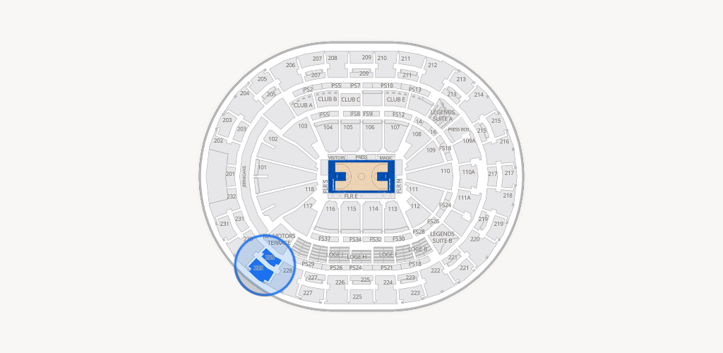 Kia Center Seating Chart