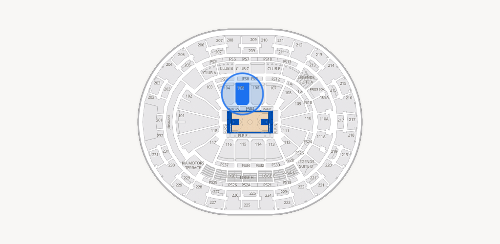 Kia Center Seating Chart