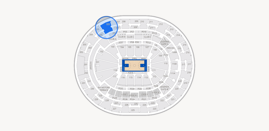 Kia Center Seating Chart