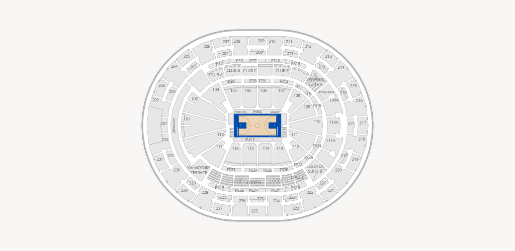 Kia Center Seating Chart