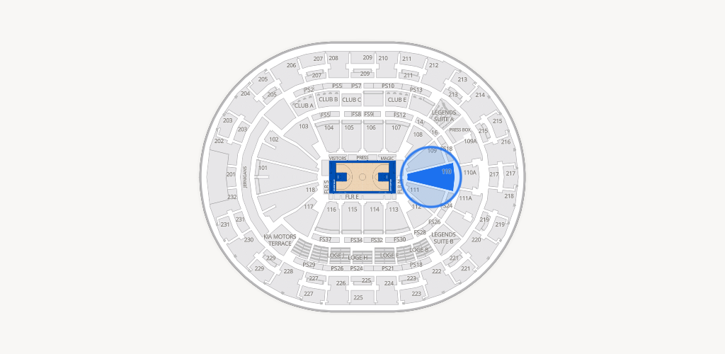 Kia Center Seating Chart