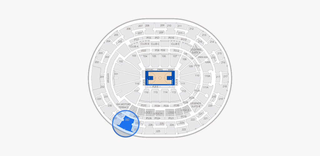 Kia Center Seating Chart