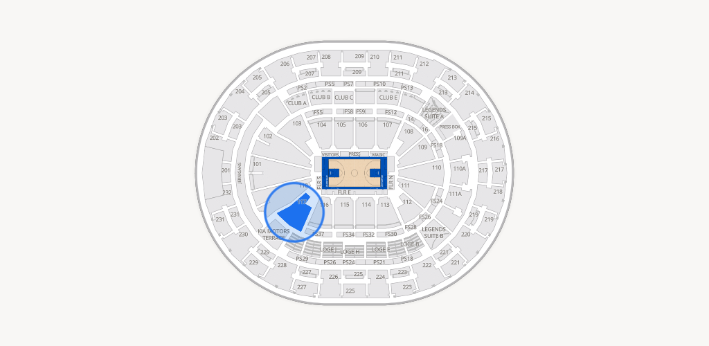Kia Center Seating Chart