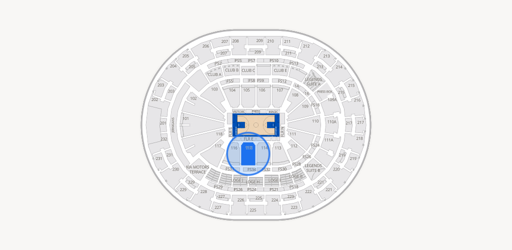 Kia Center Seating Chart