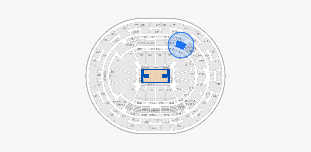 Kia Center Seating Chart