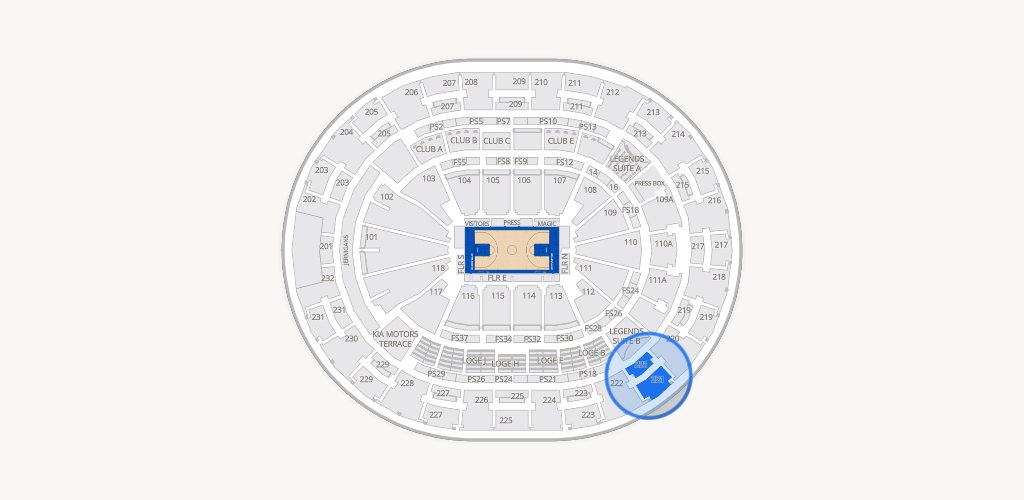Kia Center Seating Chart