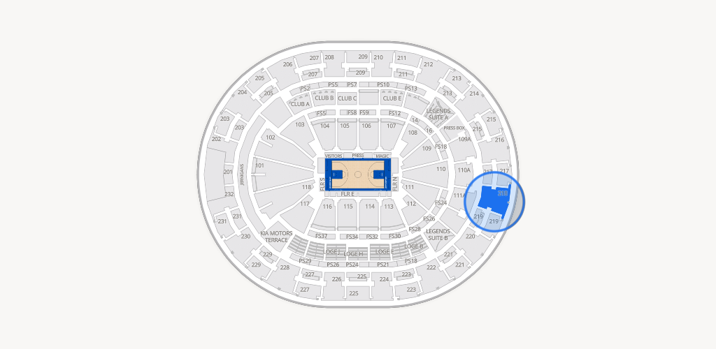 Kia Center Seating Chart