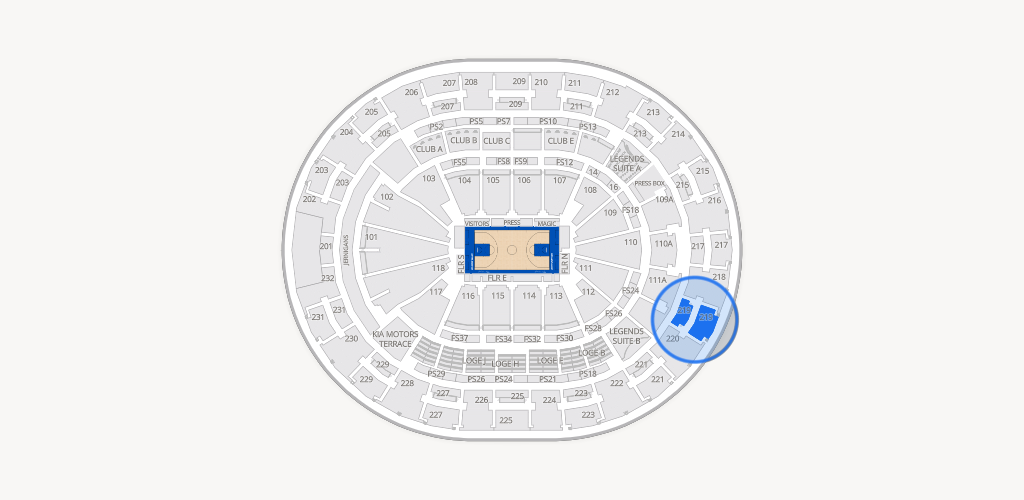 Kia Center Seating Chart