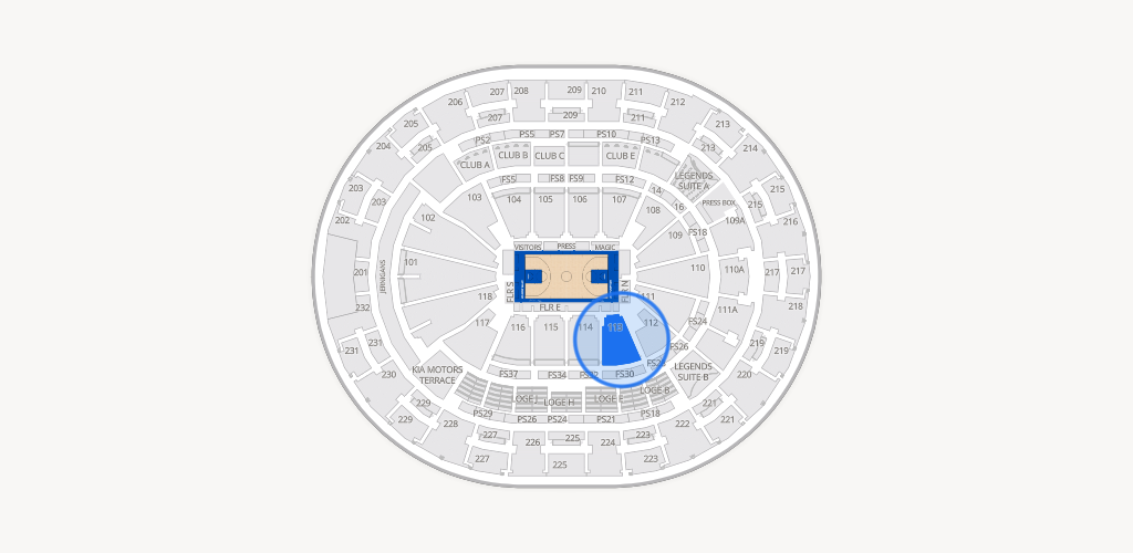 Kia Center Seating Chart