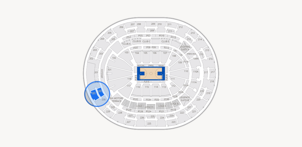 Kia Center Seating Chart