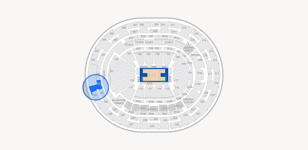 Kia Center Seating Chart