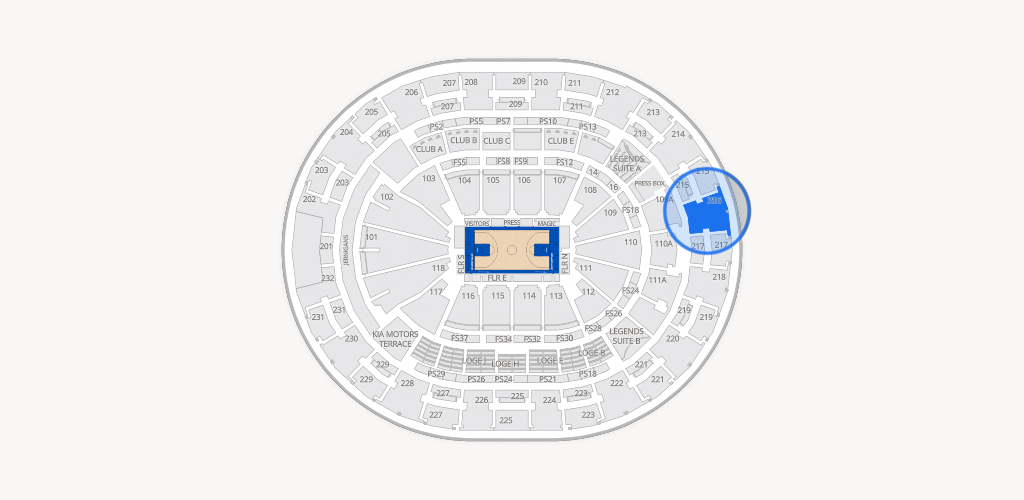 Kia Center Seating Chart