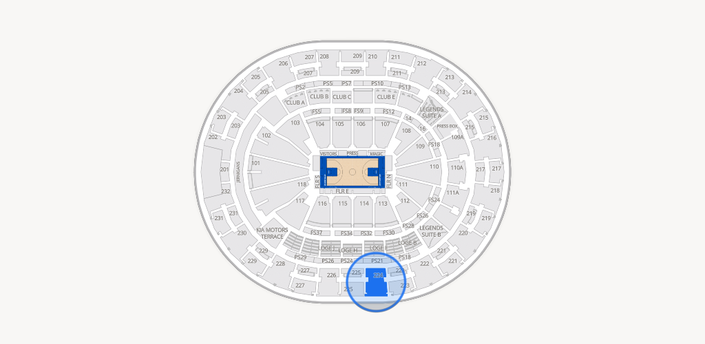 Kia Center Seating Chart