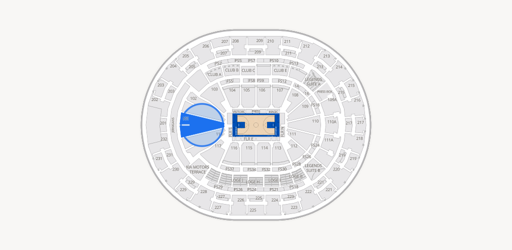 Kia Center Seating Chart