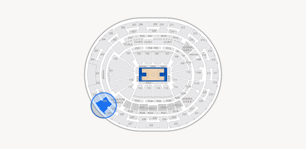 Kia Center Seating Chart