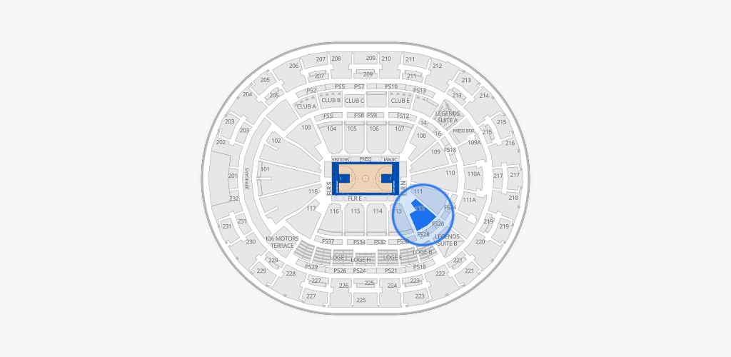 Kia Center Seating Chart