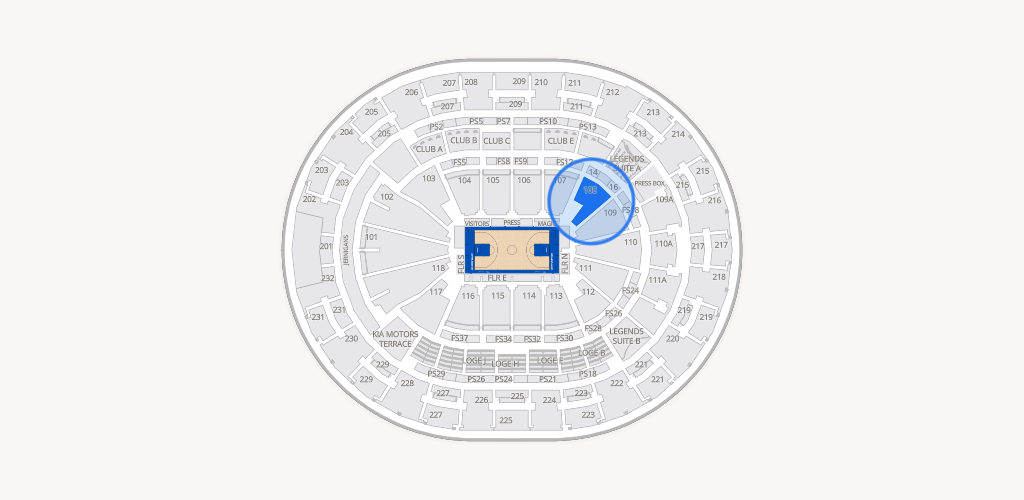 Kia Center Seating Chart