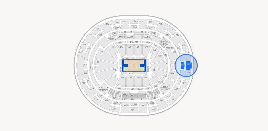 Kia Center Seating Chart