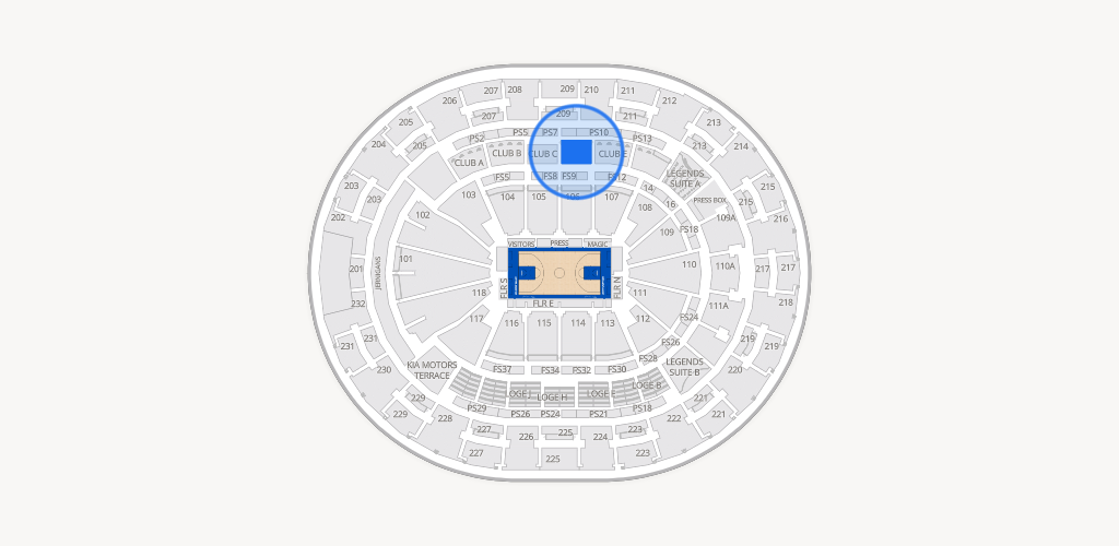 Kia Center Seating Chart