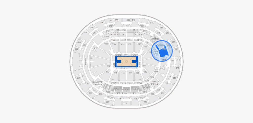 Kia Center Seating Chart
